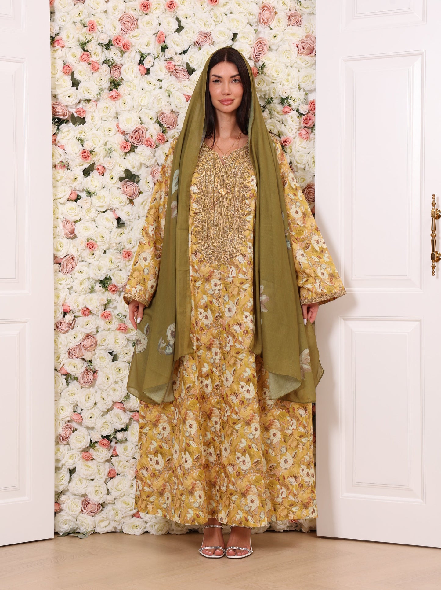 Golden Olive Kaftan