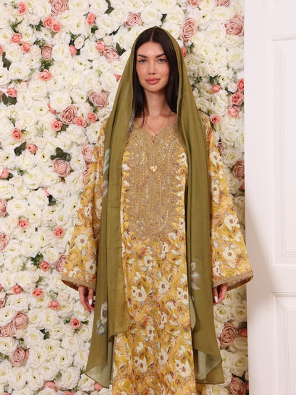 Golden Olive Kaftan