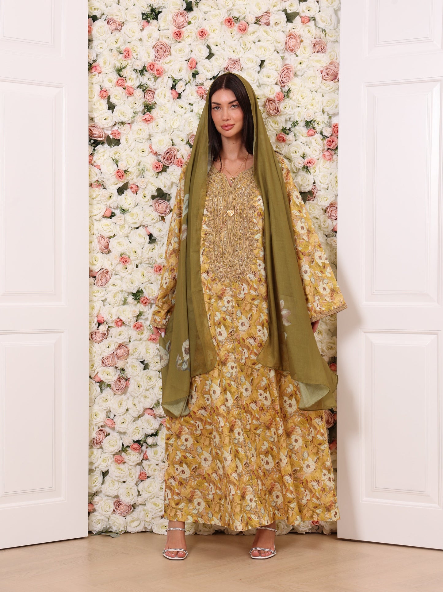 Golden Olive Kaftan