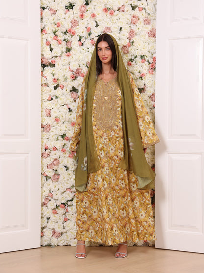 Golden Olive Kaftan