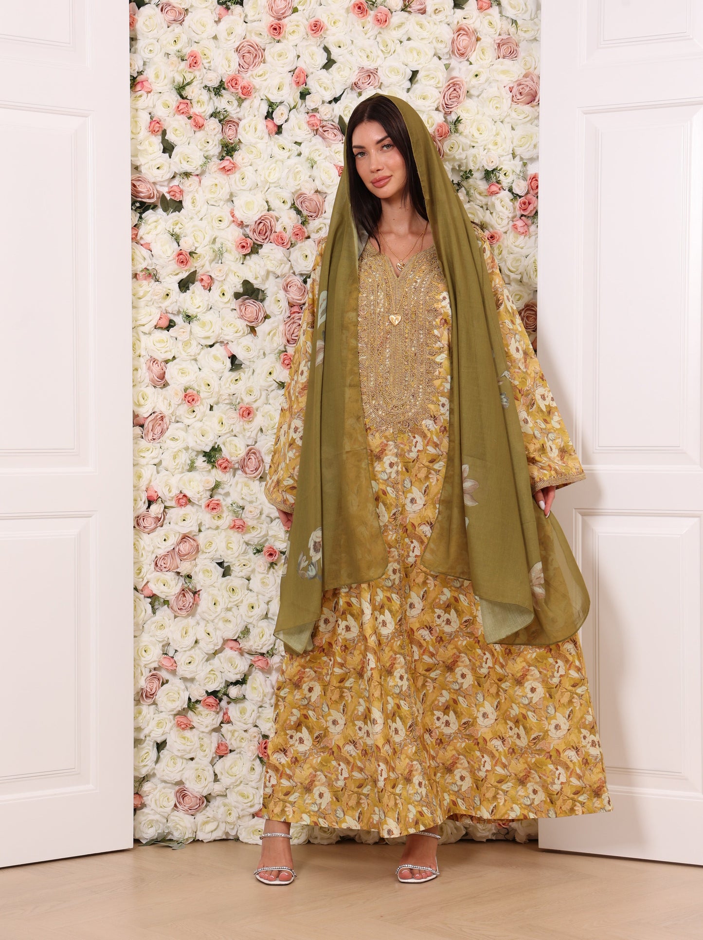 Golden Olive Kaftan