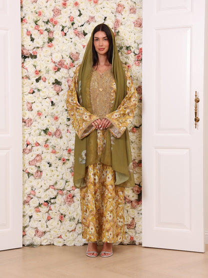 Golden Olive Kaftan