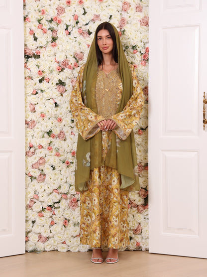 Golden Olive Kaftan