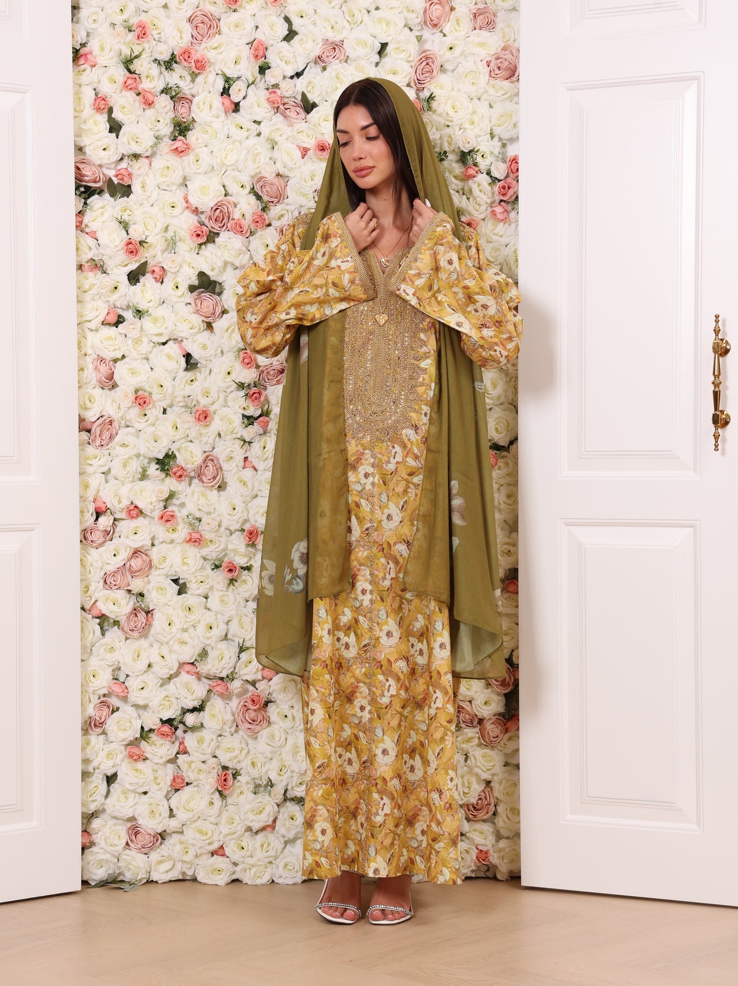 Golden Olive Kaftan