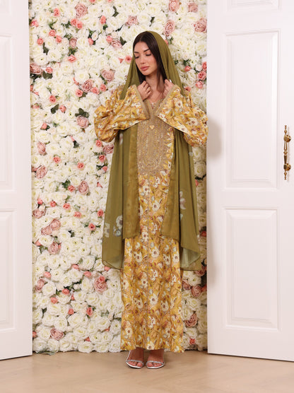 Golden Olive Kaftan