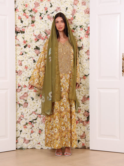 Golden Olive Kaftan