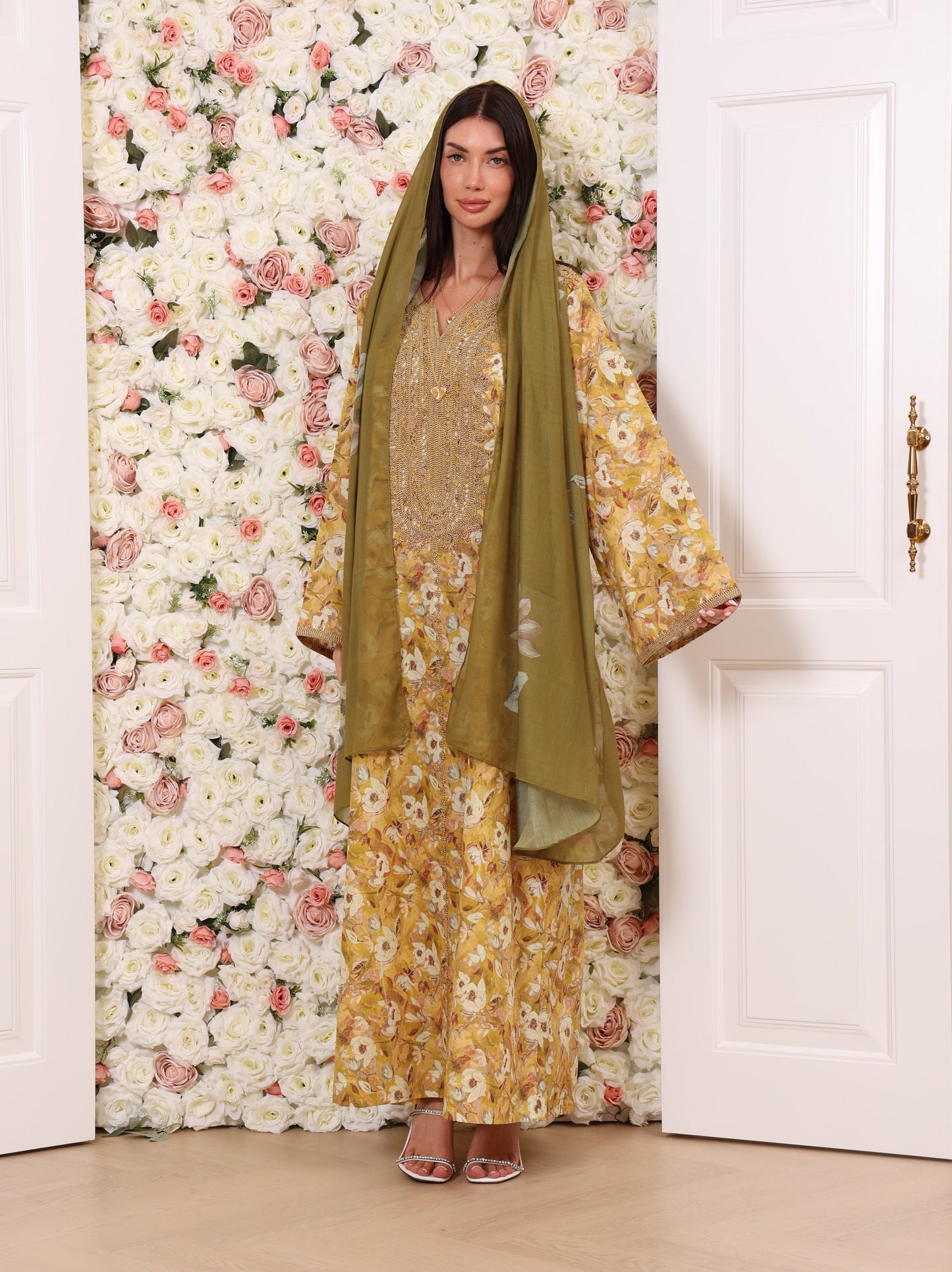 Golden Olive Kaftan