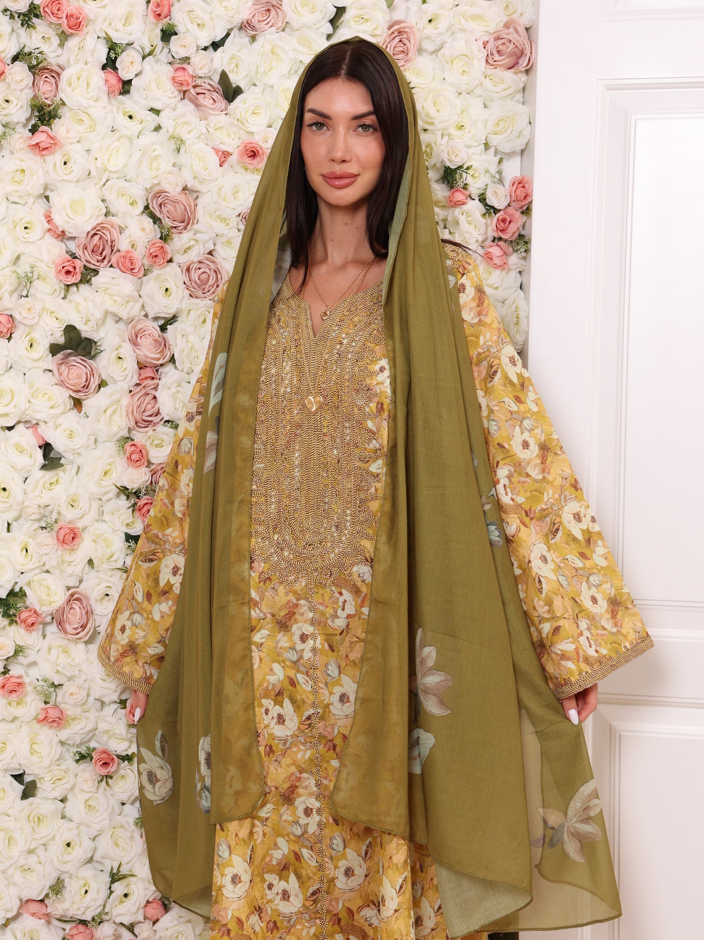 Golden Olive Kaftan
