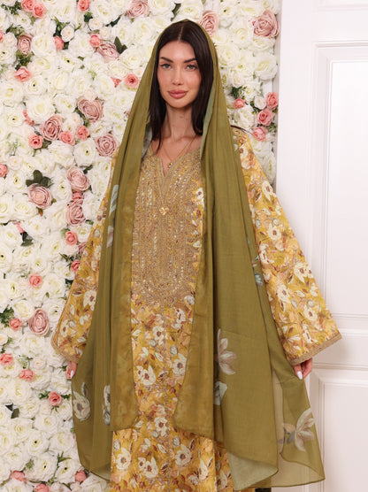 Golden Olive Kaftan