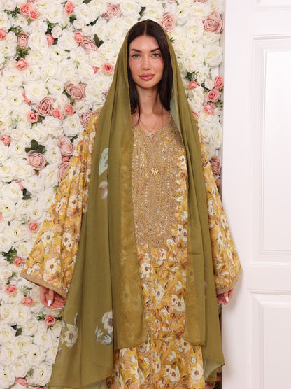 Golden Olive Kaftan