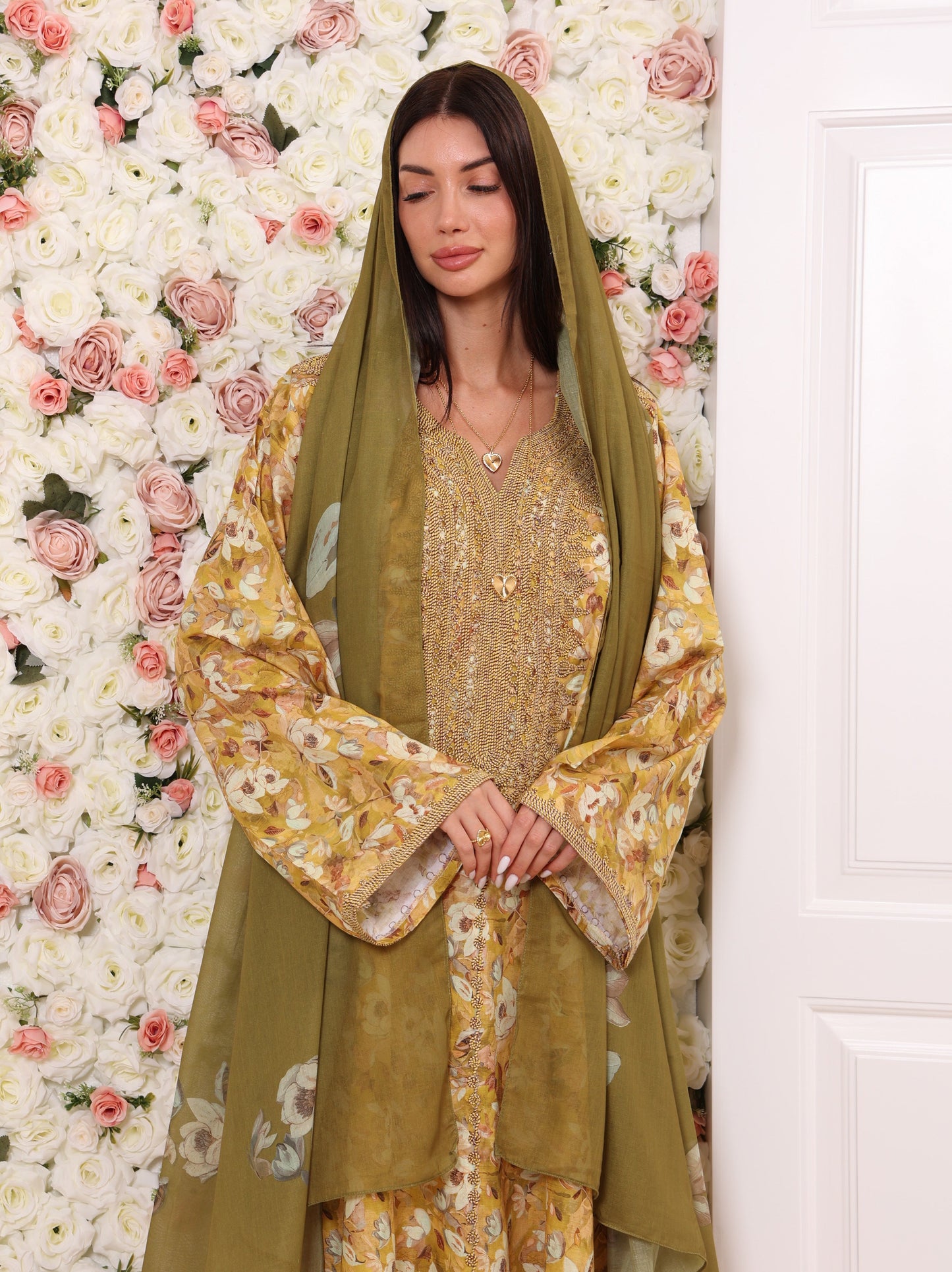 Golden Olive Kaftan