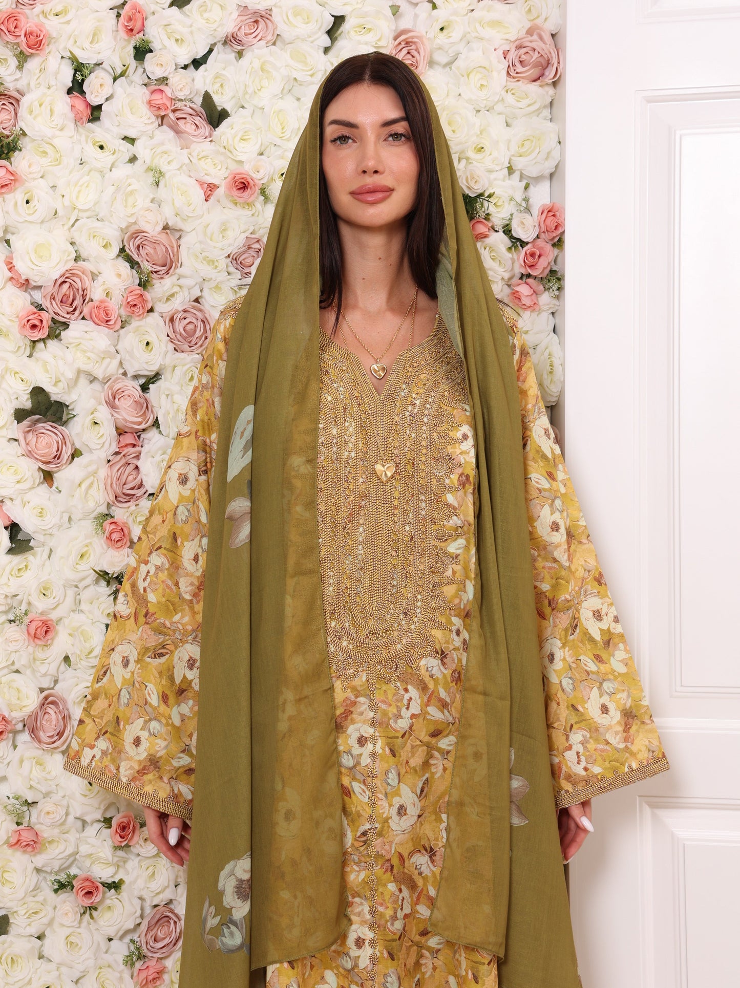 Golden Olive Kaftan