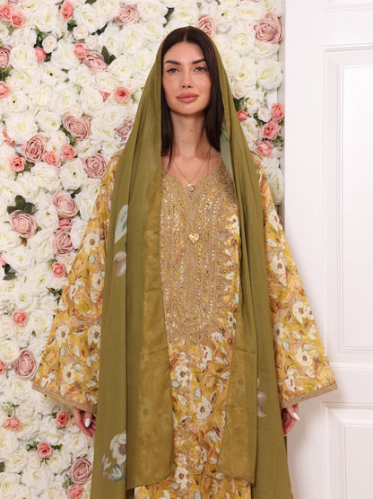 Golden Olive Kaftan