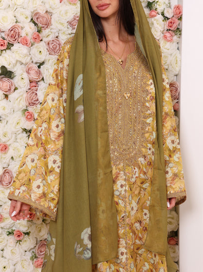 Golden Olive Kaftan