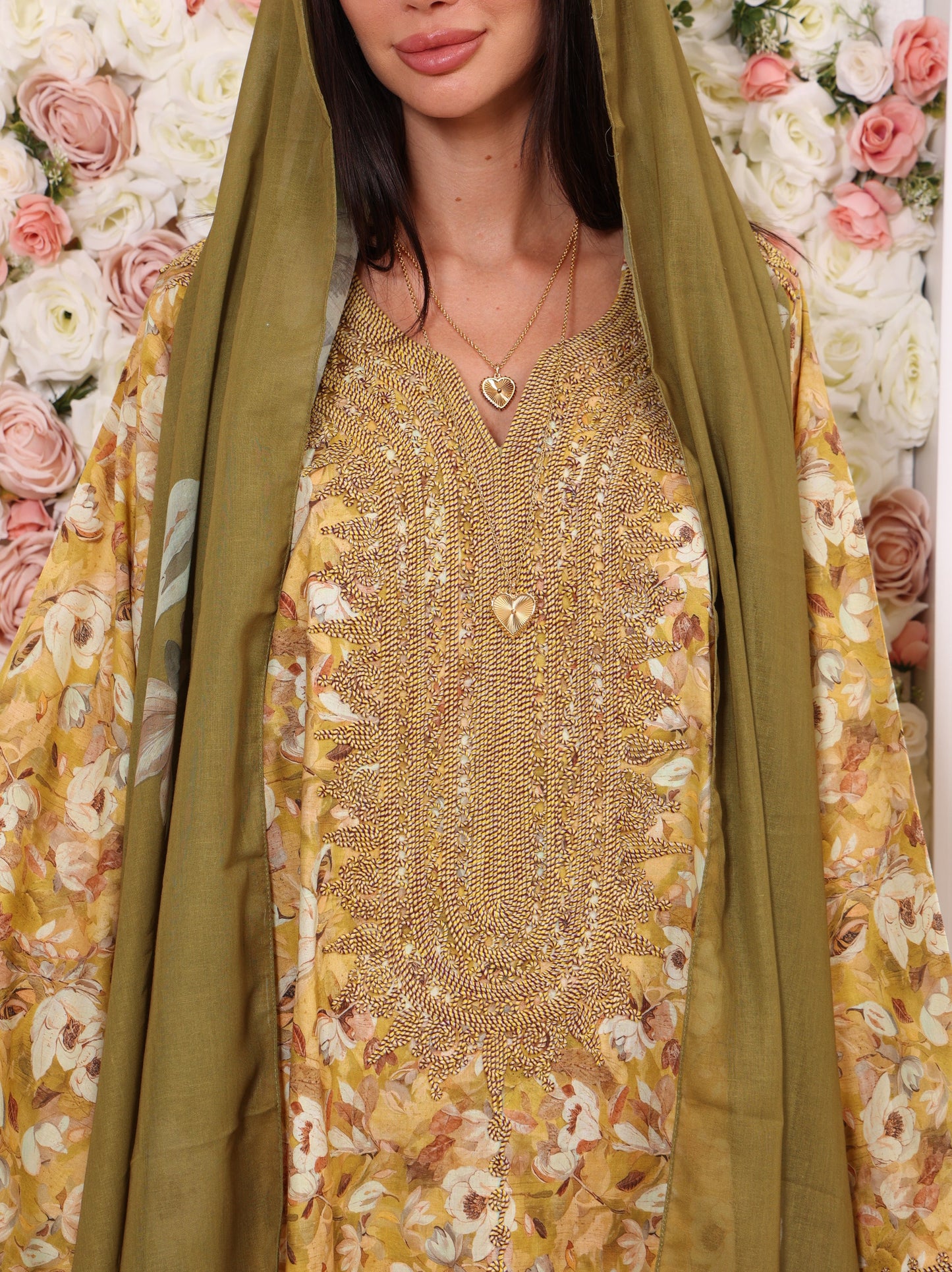 Golden Olive Kaftan