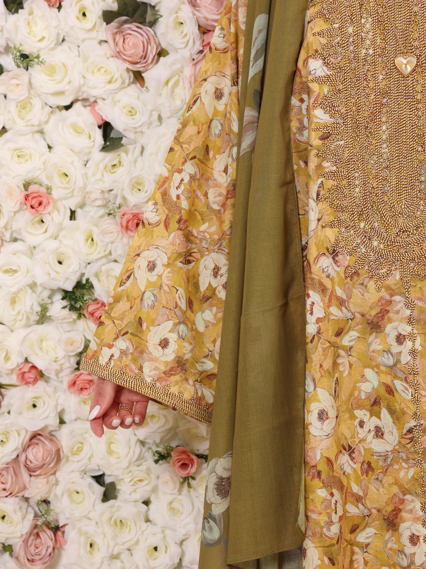 Golden Olive Kaftan