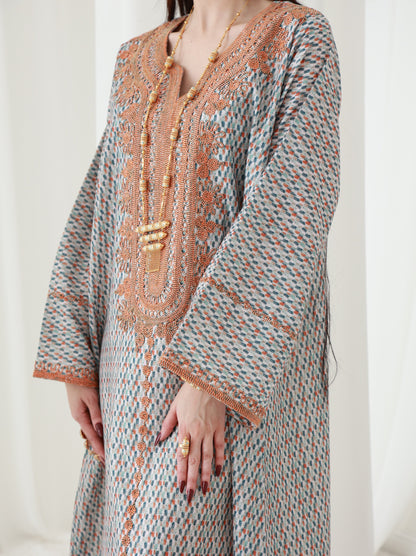 Sunset Mosaic Embriodery Dress