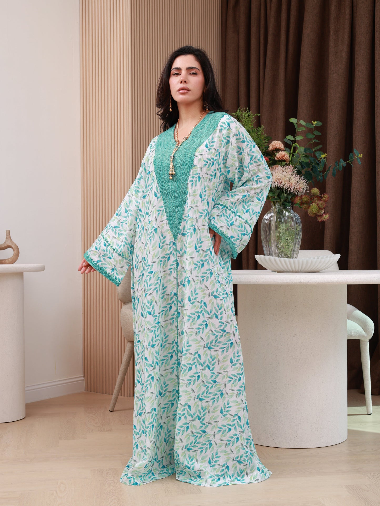 Seafoam Whisper Kaftan