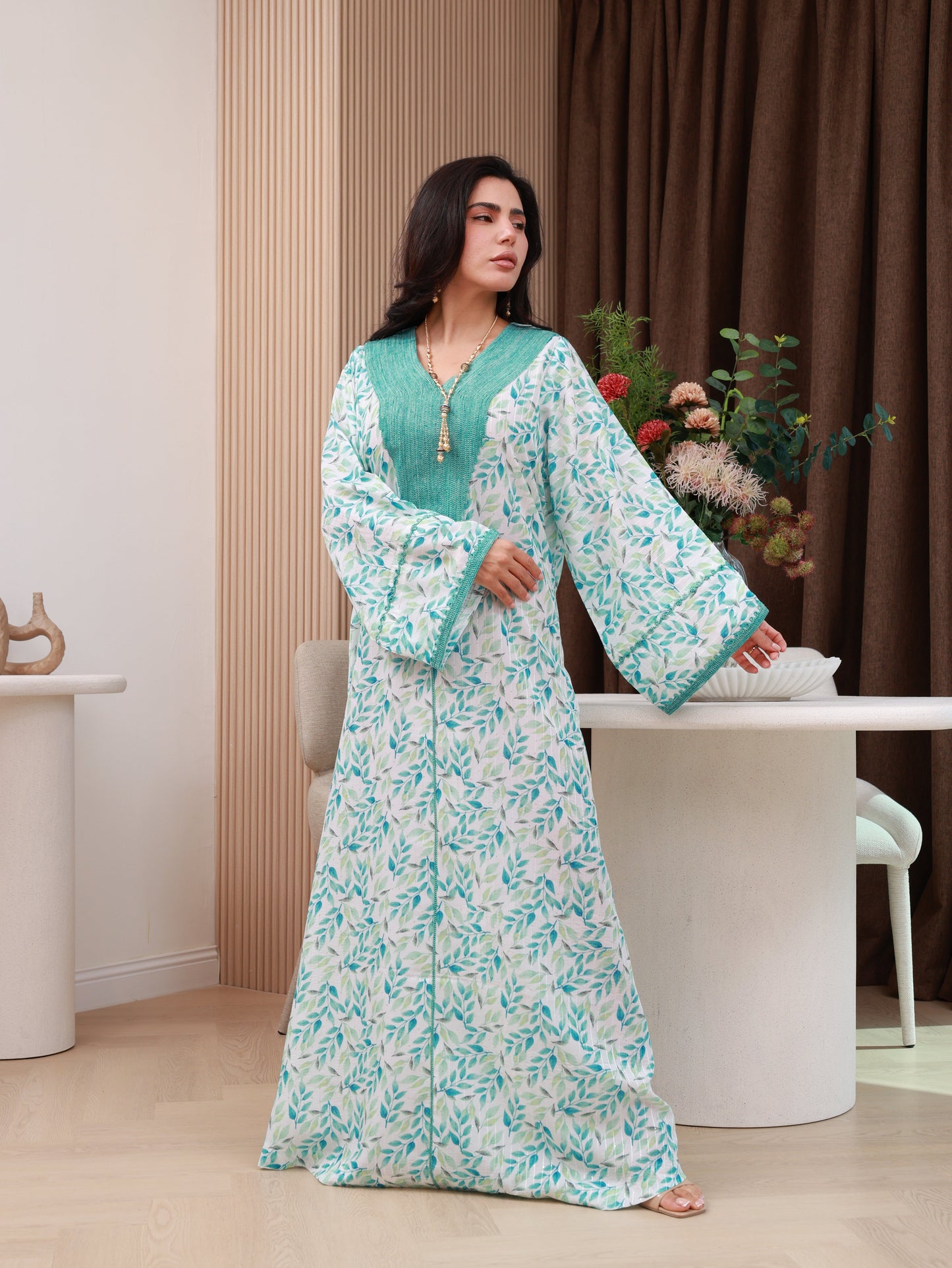 Seafoam Whisper Kaftan