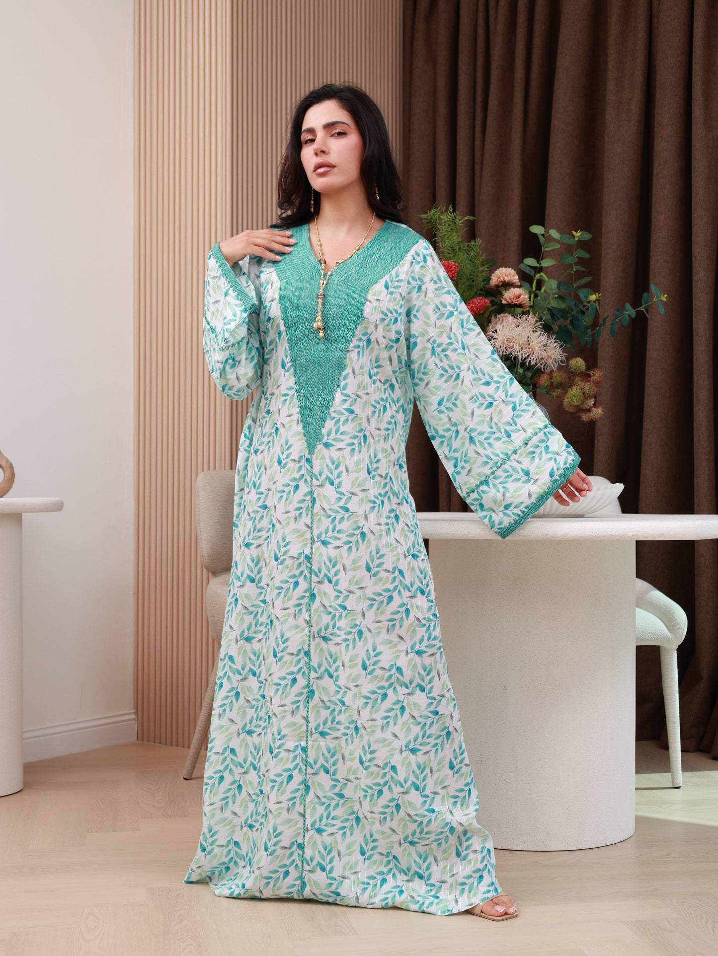 Seafoam Whisper Kaftan
