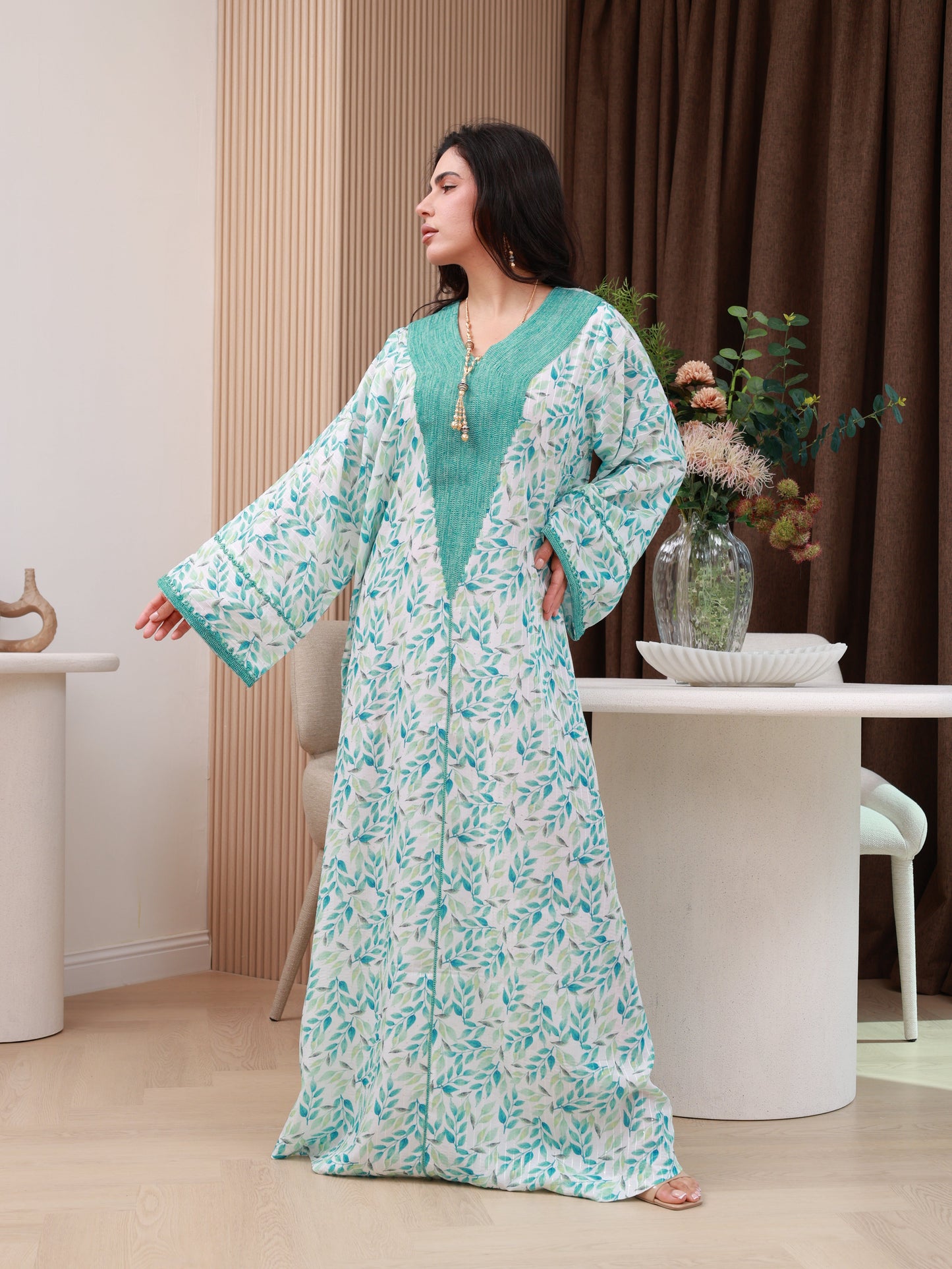 Seafoam Whisper Kaftan