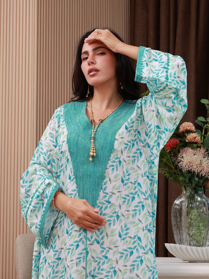 Seafoam Whisper Kaftan