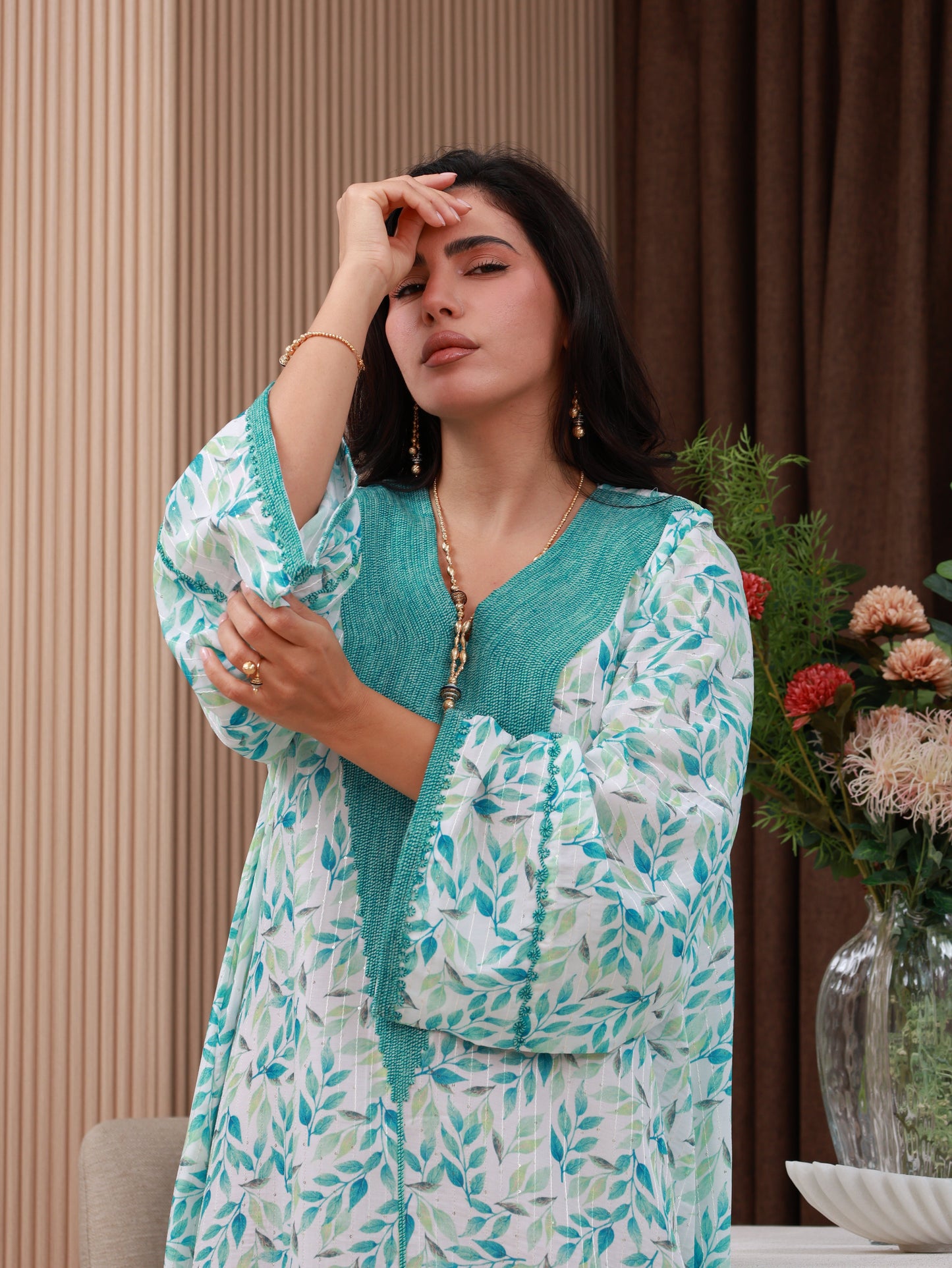 Seafoam Whisper Kaftan