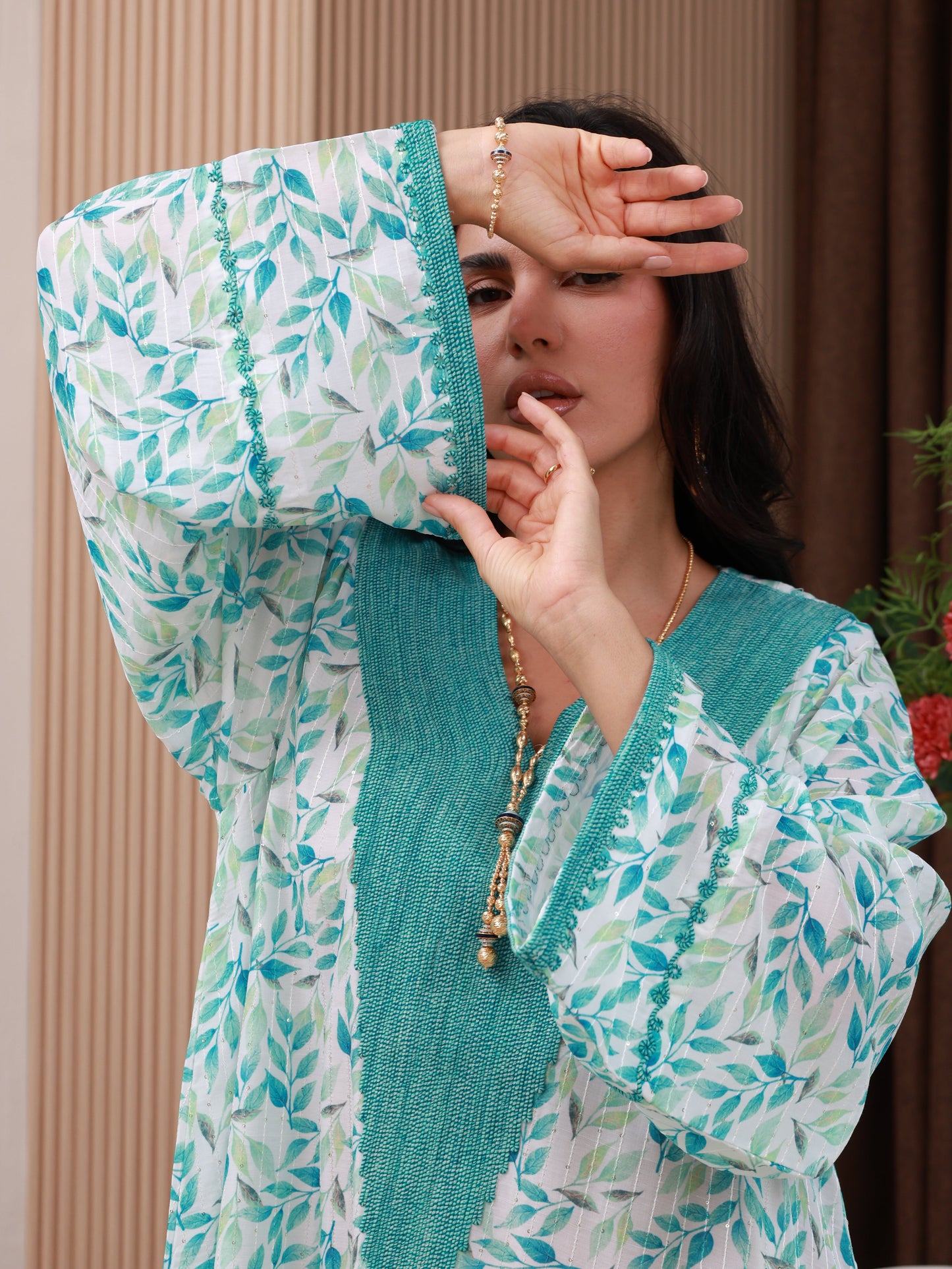Seafoam Whisper Kaftan