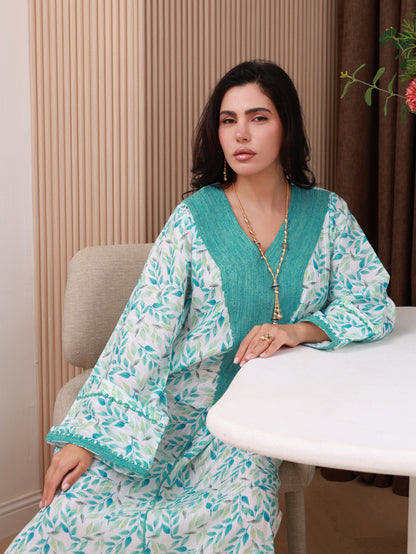 Seafoam Whisper Kaftan