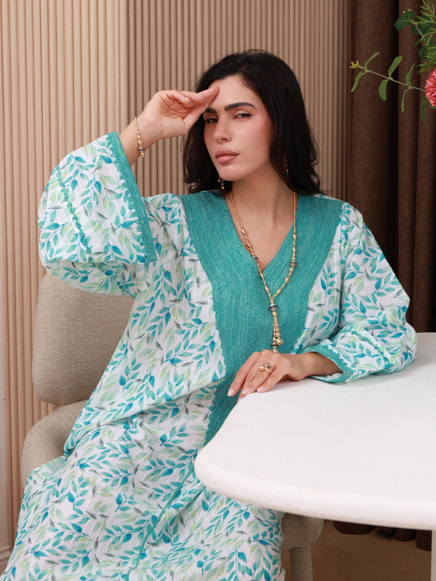 Seafoam Whisper Kaftan