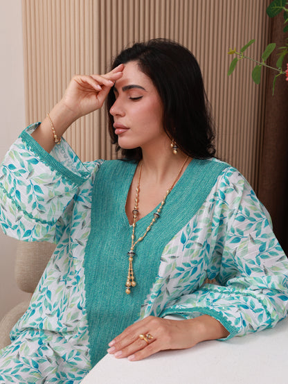 Seafoam Whisper Kaftan