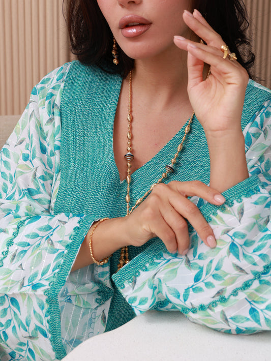 Seafoam Whisper Kaftan