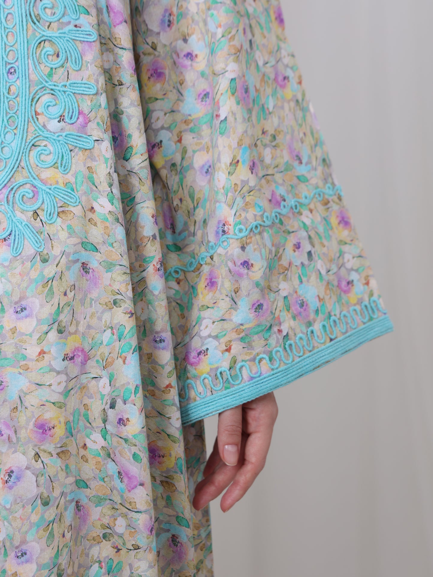 Aqua Blossom Kaftan