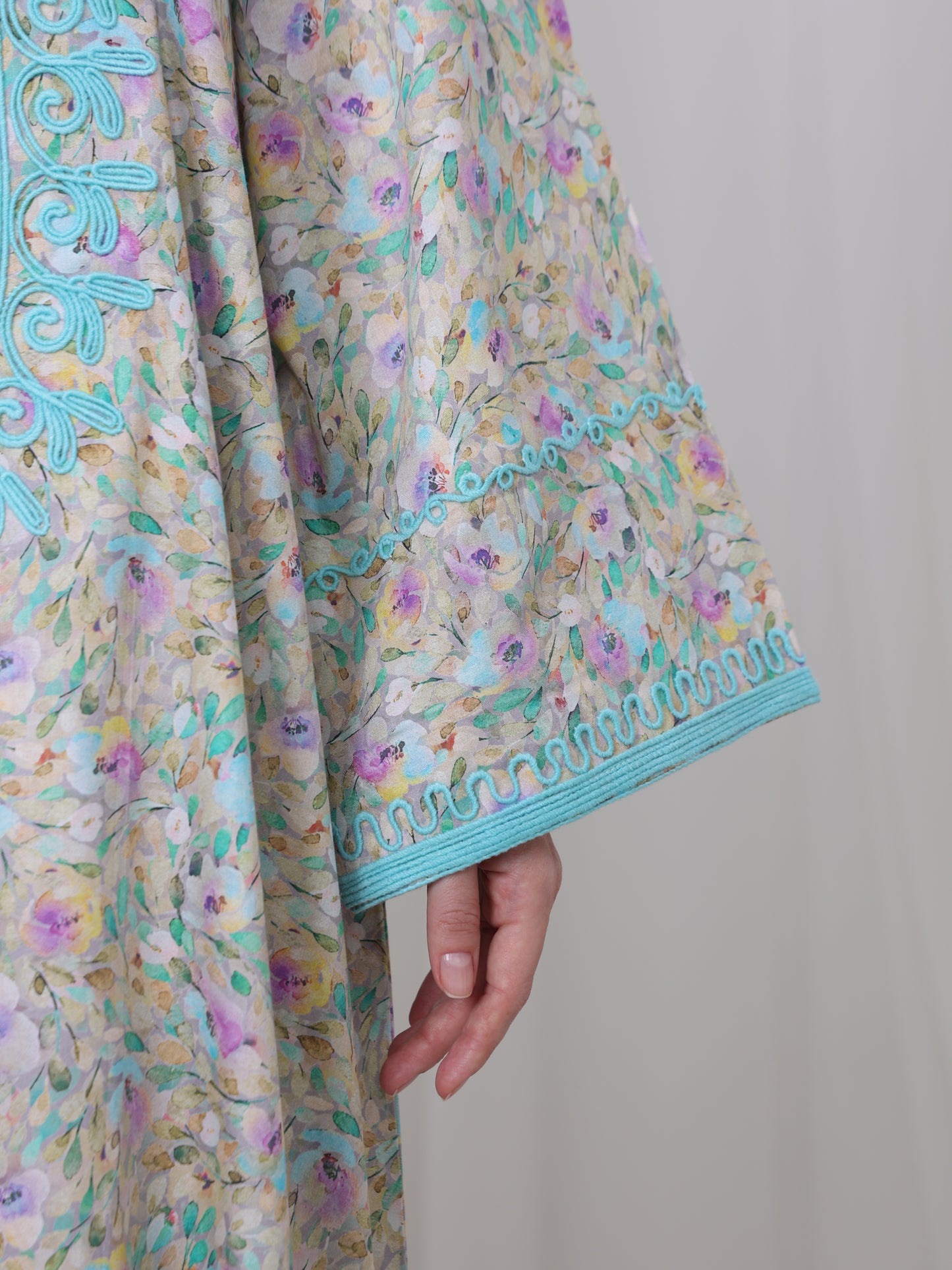 Aqua Blossom Kaftan